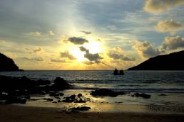 Sunset in Phuket, Thailand.